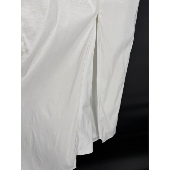 NWT Lulus Womens Bow Front Midi Dress M White Graduation Bachelorette LWD Bridal - Picture 4 of 11